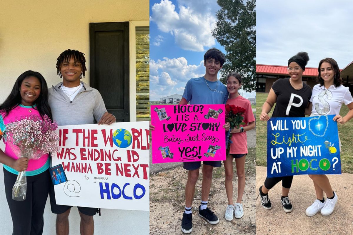 SUBMITTED PHOTOS:
As a common Homecoming tradition, students make personalized posters to propose to their dates. 